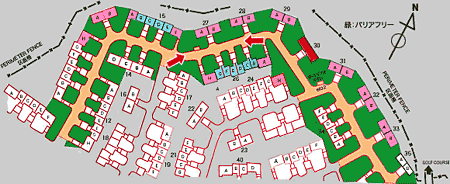トロピカル・パラダイス・ヴィレッジの区画図